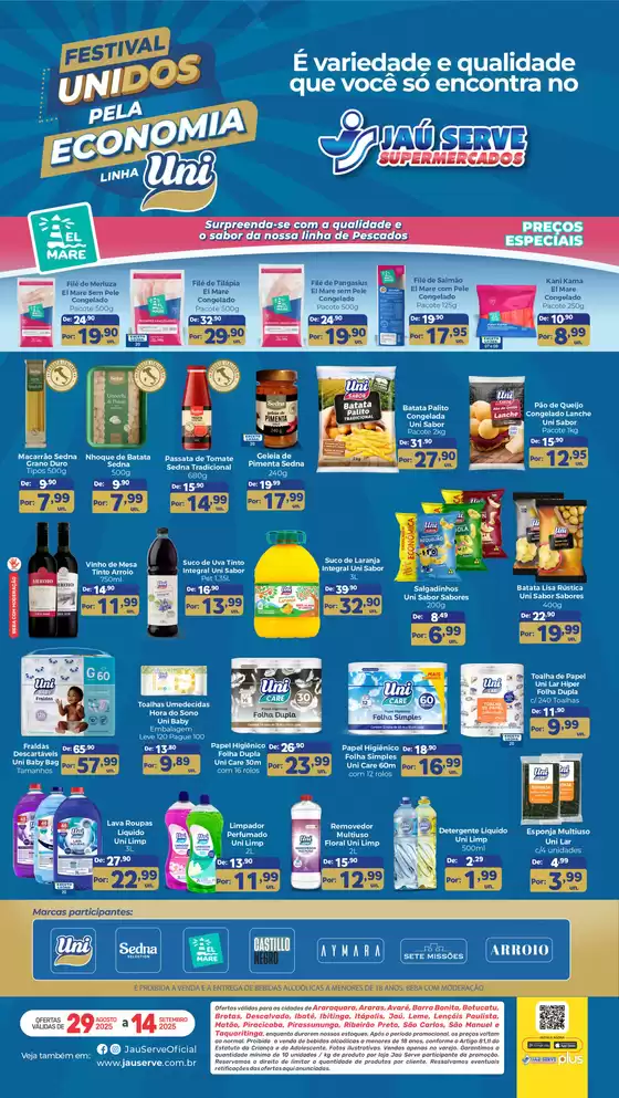 Catálogo Supermercados Jaù Serve em Leme | Festival Unidos Pela Economia | 2025-09-01T00:00:00.000Z - 2025-09-14T00:00:00.000Z