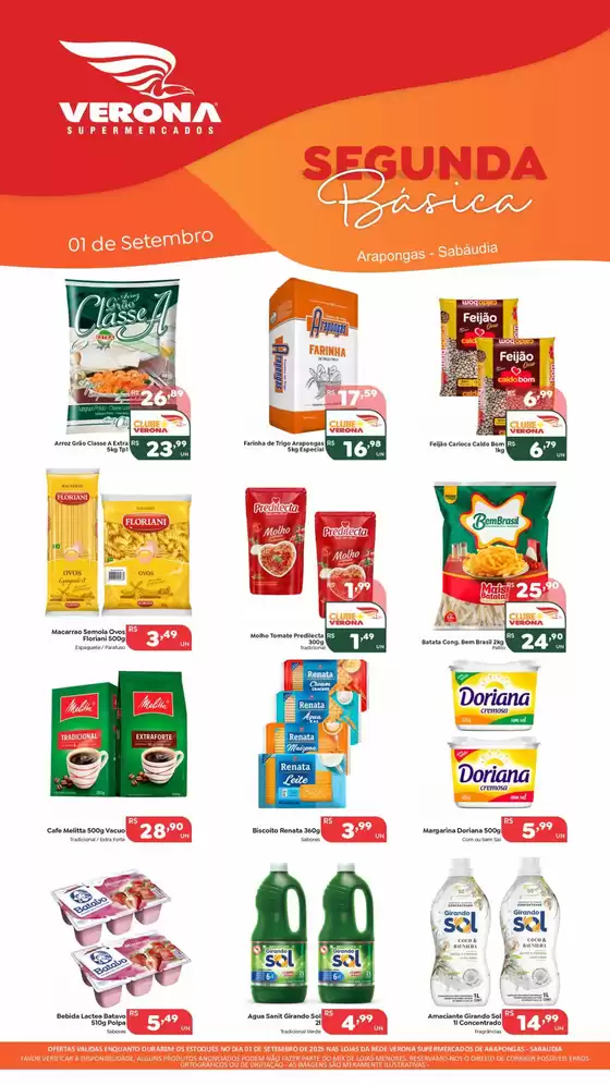 Catálogo Verona Supermercados em Guaratinga | Ofertas para caçadores de pechinchas | 2025-09-01T00:00:00.000Z - 2025-09-01T00:00:00.000Z