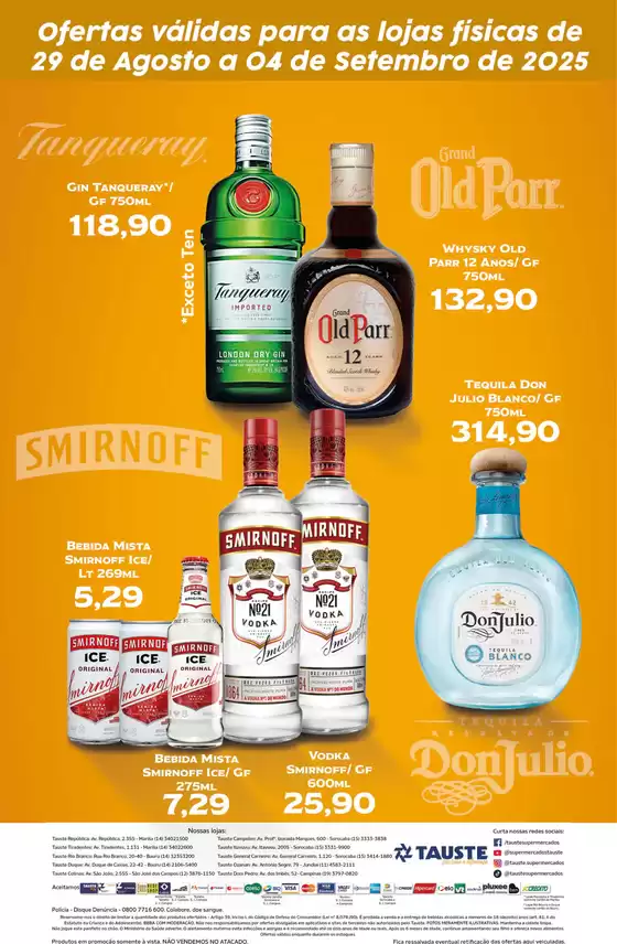 Ofertas Tauste Especial Diageo