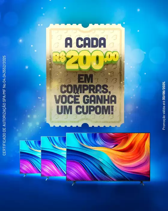 Promoções especiais em andamento