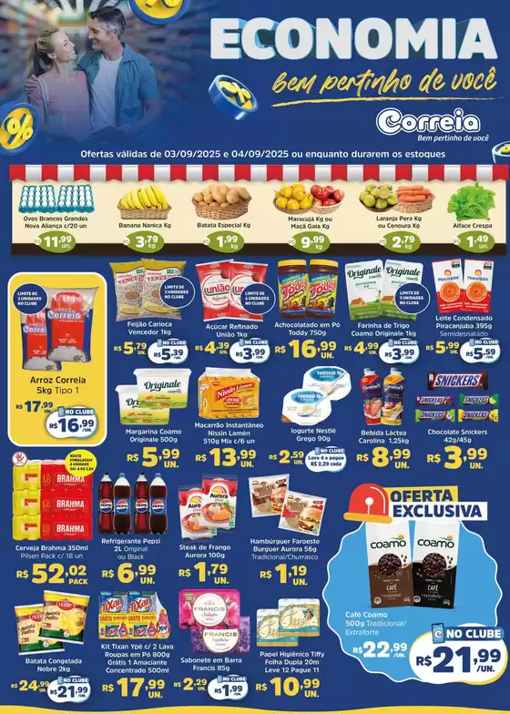 Catálogo Supermercados Correia em Valparaíso de Goiás | Ofertas Supermercados Correia | 2025-09-03T00:00:00.000Z - 2025-09-04T00:00:00.000Z