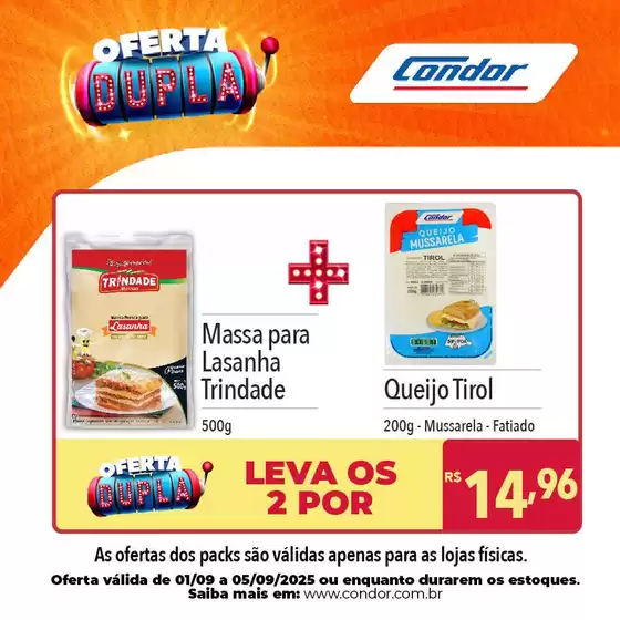 Catálogo Supermercados Condor em Valparaíso de Goiás | Supermercados Condor Carrosséis de Ofertas | 2025-09-03T00:00:00.000Z - 2025-09-05T00:00:00.000Z