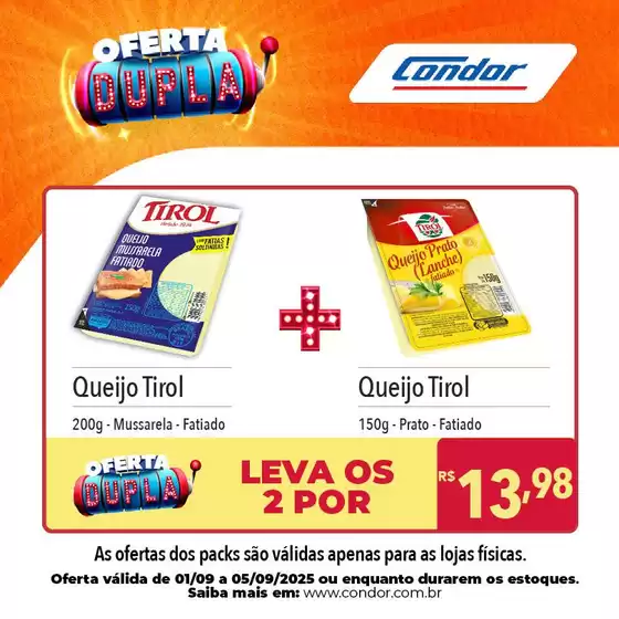 Catálogo Supermercados Condor em Valparaíso de Goiás | Pechinchas e ofertas atuais | 2025-09-03T00:00:00.000Z - 2025-09-05T00:00:00.000Z