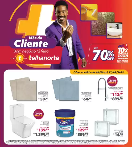 Catálogo Telhanorte em São Bernardo do Campo | Telhanorte Encarte | 2025-09-04T00:00:00.000Z - 2025-09-17T00:00:00.000Z