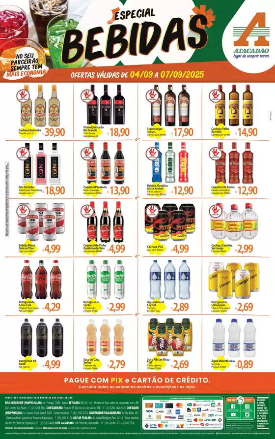 Promoções especiais em andamento