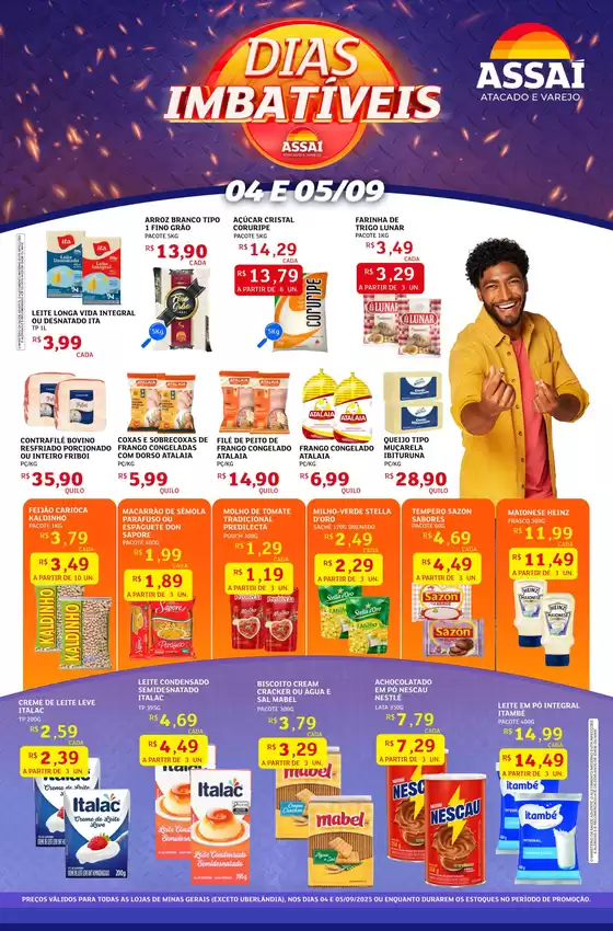 Catálogo Assaí Atacadista em Sete Lagoas | Economize agora com nossas ofertas | 2025-09-04T00:00:00.000Z - 2025-09-05T00:00:00.000Z