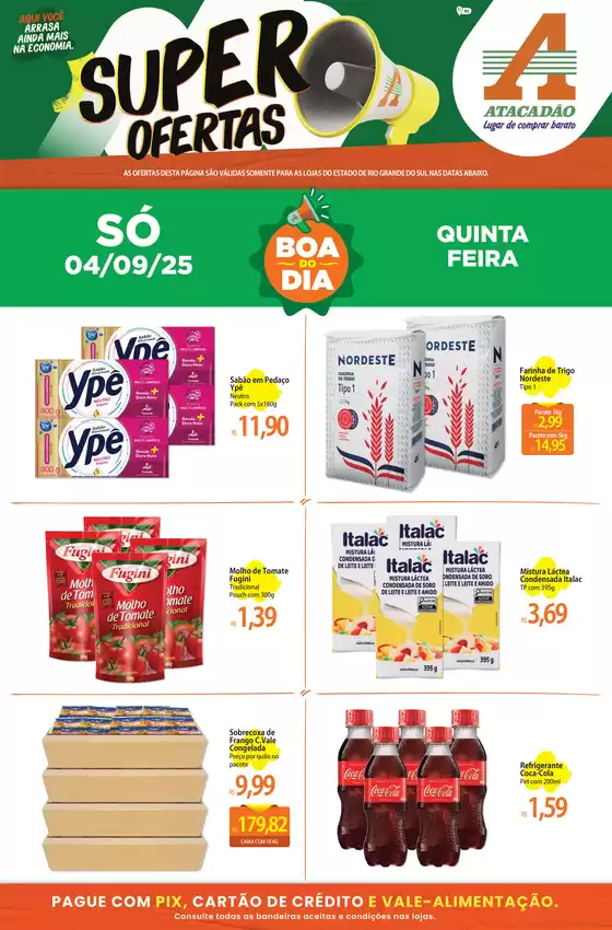 Catálogo Atacadão em Santana do Livramento | Economize agora com nossas ofertas | 2025-09-04T00:00:00.000Z - 2025-09-05T00:00:00.000Z