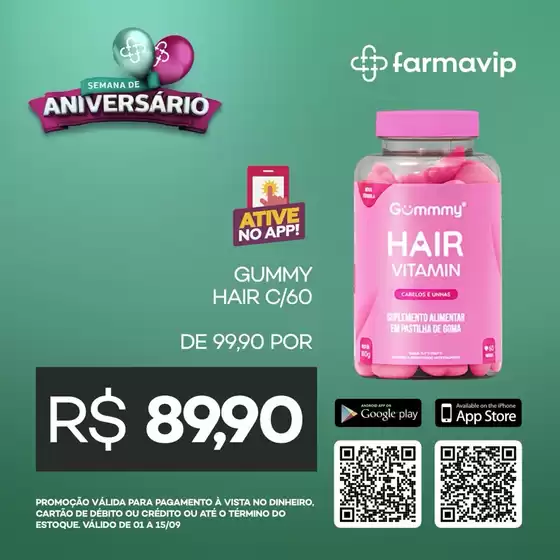 Catálogo Farmavip em Taguatinga | Ofertas exclusivas e pechinchas | 2025-09-04T00:00:00.000Z - 2025-09-15T00:00:00.000Z
