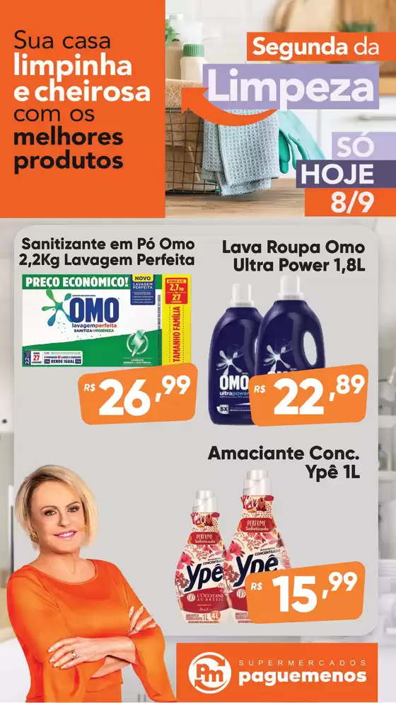 Catálogo Supermercados Pague Menos em Hortolândia | Segunda da limpeza | 2025-09-08T00:00:00.000Z - 2025-09-08T00:00:00.000Z