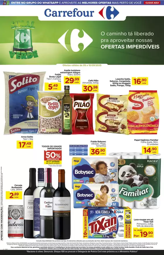 Catálogo Carrefour em Macaé | SINAL VERDE | 2025-09-08T00:00:00.000Z - 2025-09-10T00:00:00.000Z