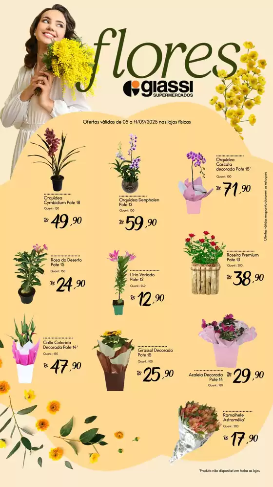 Catálogo Giassi Supermercados em Florianópolis | Flores | 2025-09-08T00:00:00.000Z - 2025-09-11T00:00:00.000Z