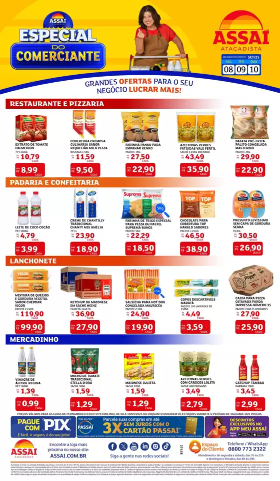 Catálogo Assaí Atacadista em Caruaru | Grandes descontos em produtos selecionados | 2025-09-08T00:00:00.000Z - 2025-09-10T00:00:00.000Z