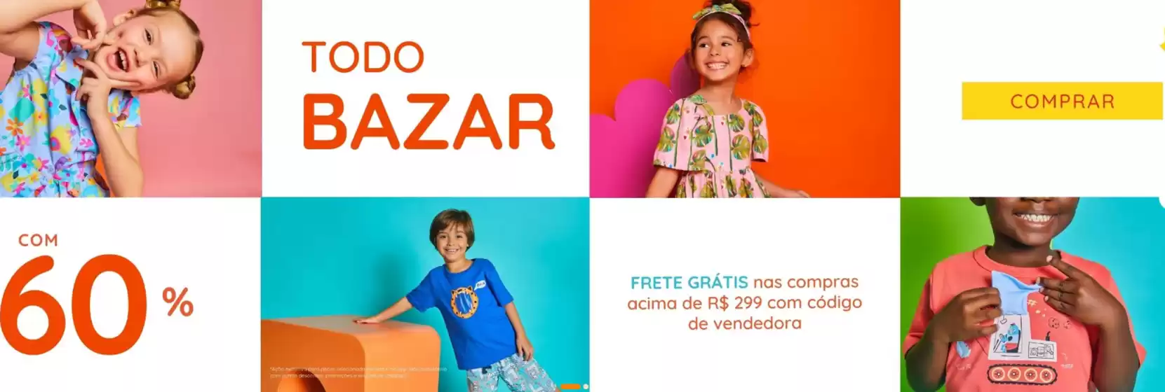 Todo bazar com 60% off!