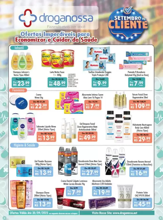 Catálogo Droga Nossa em Cristópolis | Ofertas imperdiveis para economizar e guidar sa Saude! | 2025-09-09T00:00:00.000Z - 2025-09-30T00:00:00.000Z