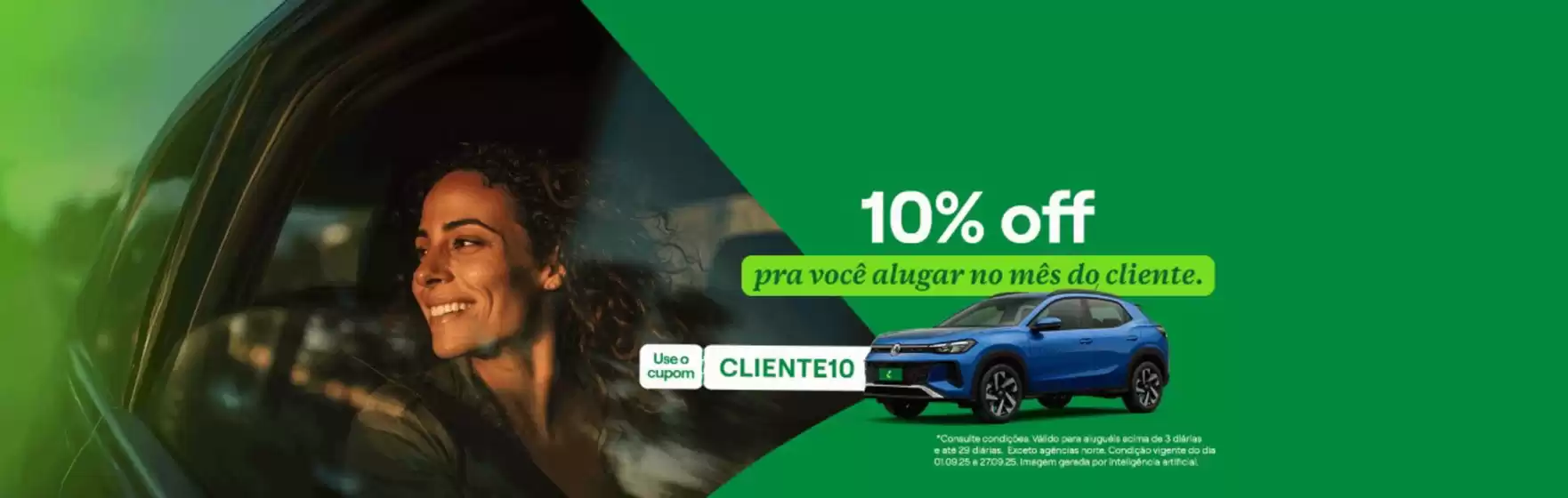 10% pra voce alugar no mes do cliente !
