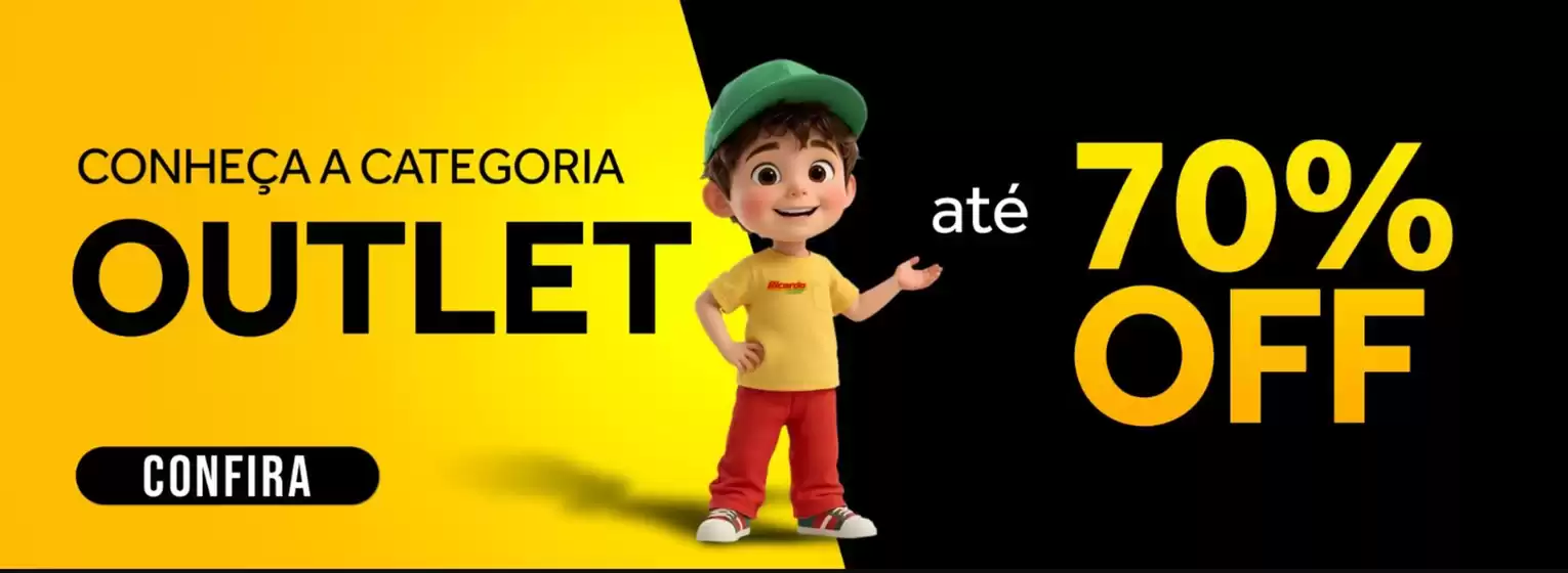 Catálogo Ricardo Eletro em Altamira | Conheca a categoria outlet ate 70% off! | 2025-09-11T00:00:00.000Z - 2025-09-26T00:00:00.000Z