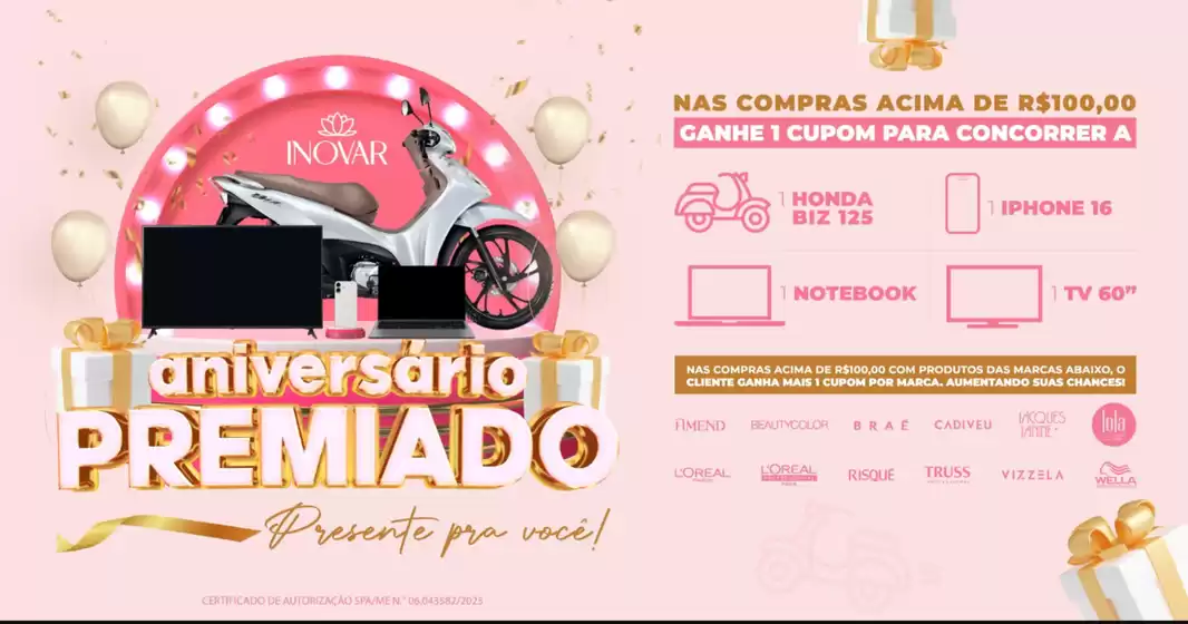 Aniversario premiado!