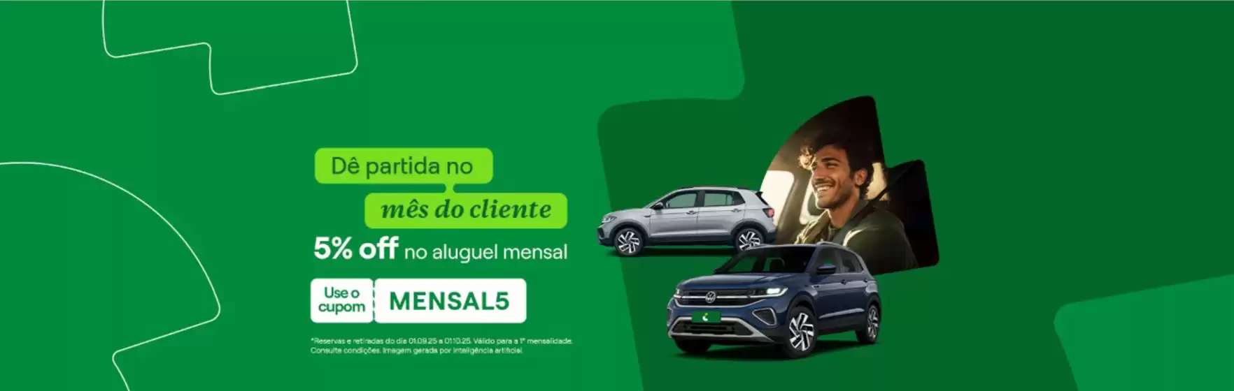 10% pra voce alugar no mes do cliente!