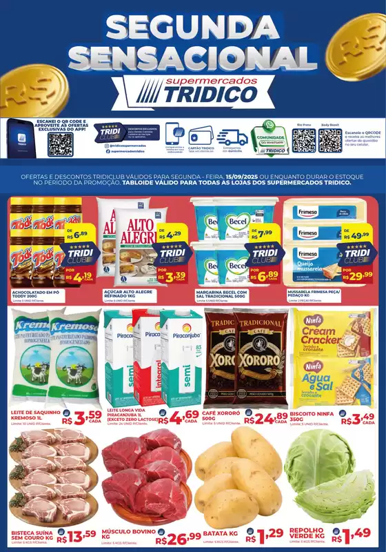 Catálogo Supermercados Tridico em Osasco | Segunda Sensacional | 2025-09-15T00:00:00.000Z - 2025-09-15T00:00:00.000Z
