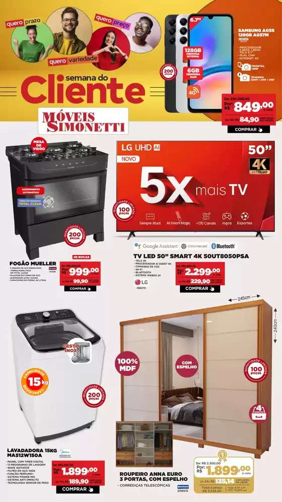 Catálogo Móveis Simonetti em Foz do Iguaçu | Ótima oferta para todos os clientes | 2025-09-15T00:00:00.000Z - 2025-09-20T00:00:00.000Z