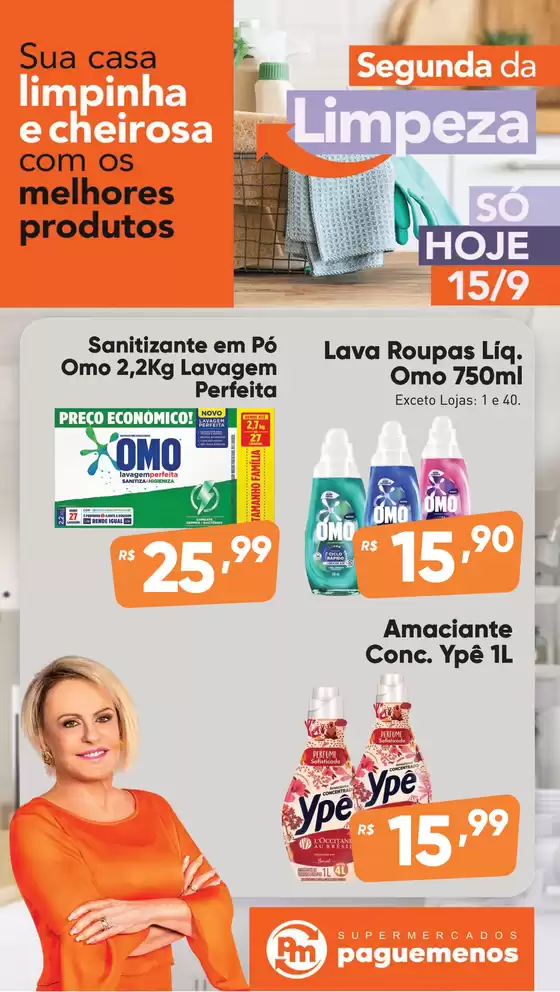 Catálogo Supermercados Pague Menos em Hortolândia | Segunda da limpeza | 2025-09-15T00:00:00.000Z - 2025-09-15T00:00:00.000Z