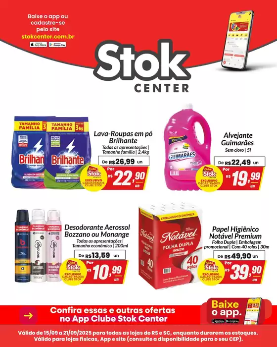 Catálogo Stok Center em Passo Fundo | Encarte Stok Center | 2025-09-15T00:00:00.000Z - 2025-09-21T00:00:00.000Z