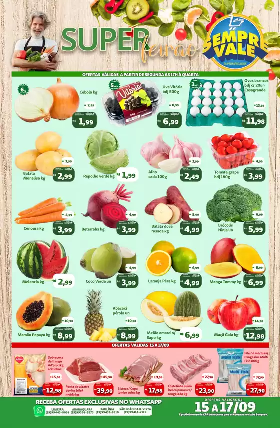 Catálogo Sempre Vale Supermercados em Boa Vista | Encarte Sempre Vale Supermercados | 2025-09-15T00:00:00.000Z - 2025-09-17T00:00:00.000Z