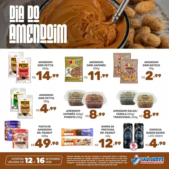 Catálogo Supermercados Jaù Serve em Vitória | Dia do Amendoim | 2025-09-16T00:00:00.000Z - 2025-09-16T00:00:00.000Z