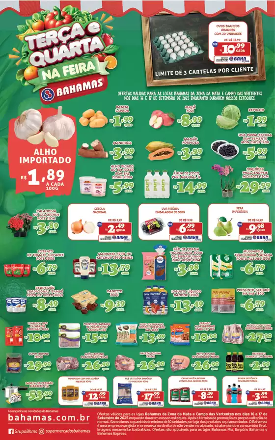 Catálogo Bahamas Supermercados em Piracicaba | Terça E Quarta Na Feira | 2025-09-16T00:00:00.000Z - 2025-09-17T00:00:00.000Z