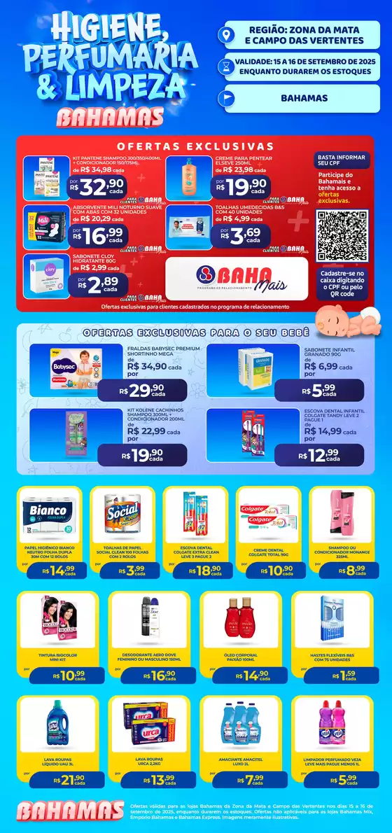 Catálogo Bahamas Supermercados em Santo André | Higiene Perfumeria & Limpeza | 2025-09-16T00:00:00.000Z - 2025-09-16T00:00:00.000Z