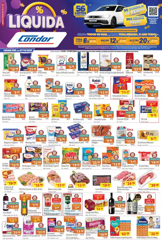 Catálogo Supermercados Condor | Ofertas exclusivas para nossos clientes | 2025-09-16T00:00:00.000Z - 2025-09-21T00:00:00.000Z
