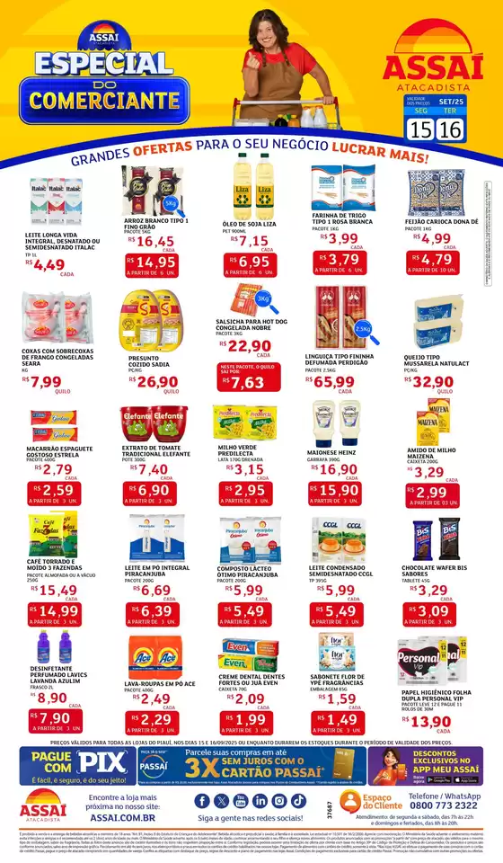 Promoções especiais em andamento