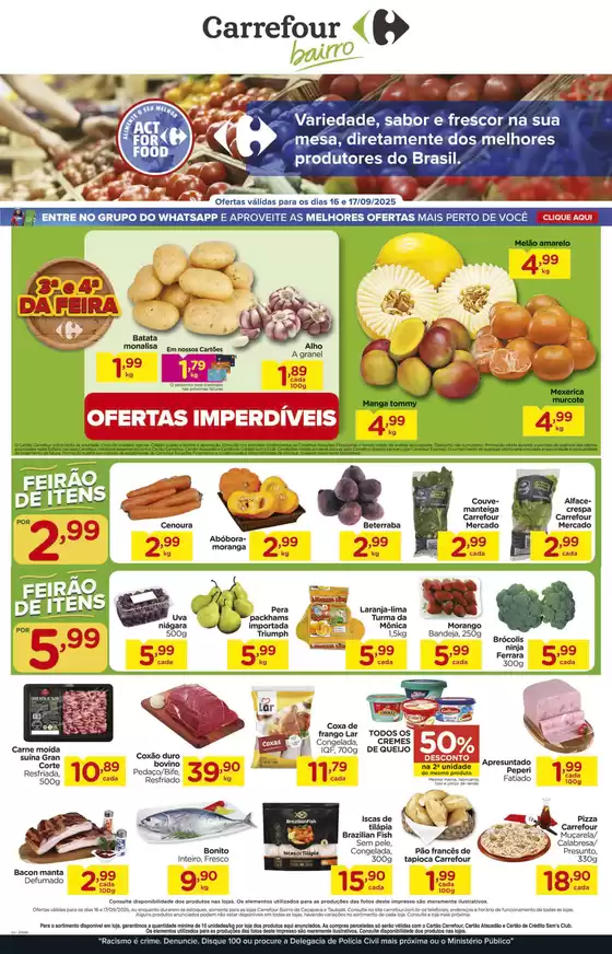 Catálogo Carrefour Bairro em Belo Horizonte | FEIRA | 2025-09-16T00:00:00.000Z - 2025-09-17T00:00:00.000Z
