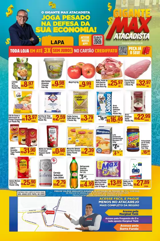 Promoções especiais em andamento