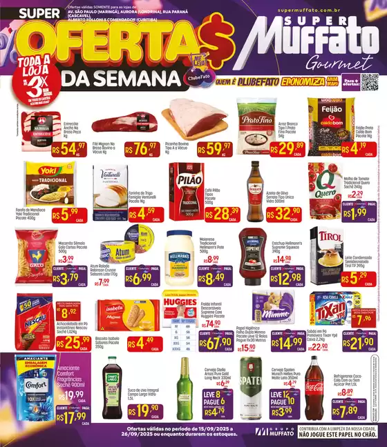 Catálogo Super Muffato em Maringá | Melhores ofertas para todos os caçadores de pechinchas | 2025-09-16T00:00:00.000Z - 2025-09-26T00:00:00.000Z