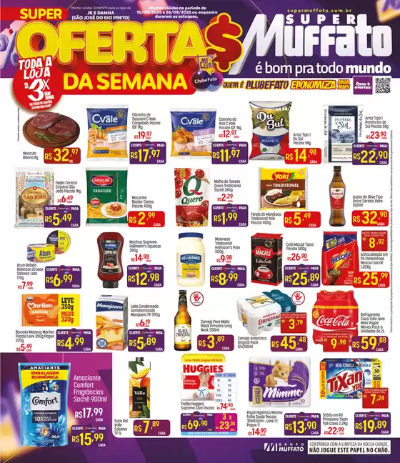 Catálogo Super Muffato em São José do Rio Preto | Nossas melhores ofertas para você | 2025-09-16T00:00:00.000Z - 2025-09-26T00:00:00.000Z