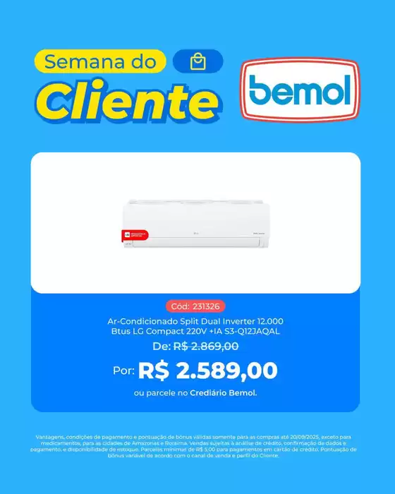 Catálogo Lojas Bemol em Itajaí | Encarte Lojas Bemol | 2025-09-16T00:00:00.000Z - 2025-09-20T00:00:00.000Z