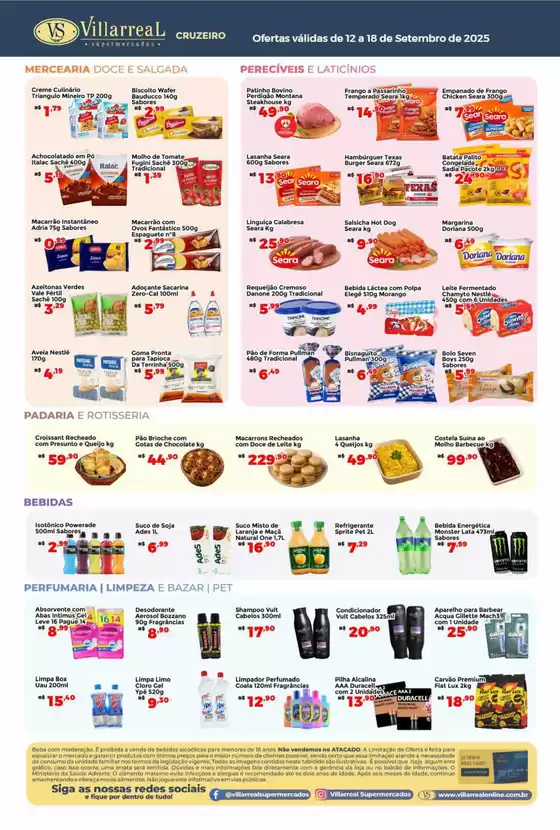 Catálogo Villarreal Supermercados | Nossas melhores ofertas para você | 2025-09-16T00:00:00.000Z - 2025-09-18T00:00:00.000Z