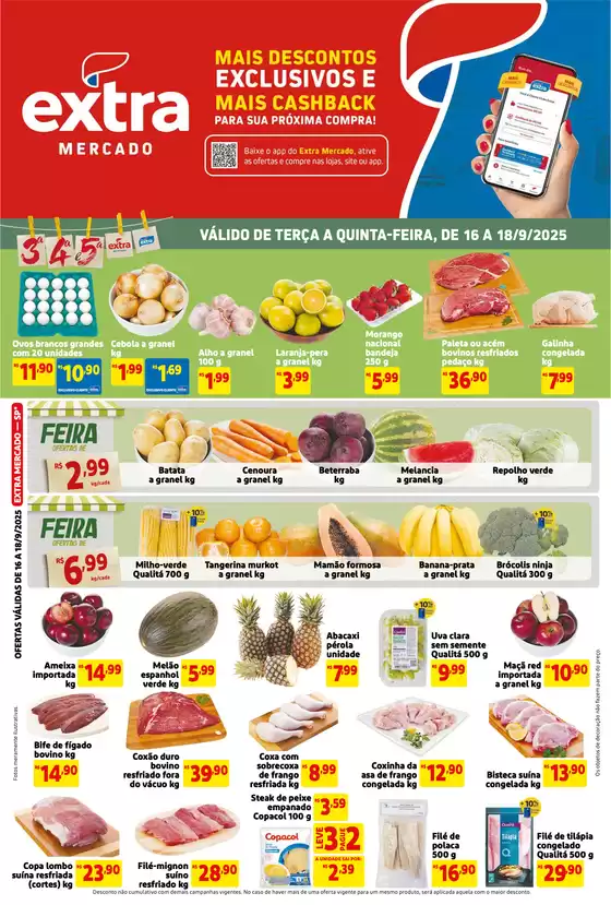 Catálogo Mercado Extra | Folheto Mercado Extra | 2025-09-16T00:00:00.000Z - 2025-09-18T00:00:00.000Z