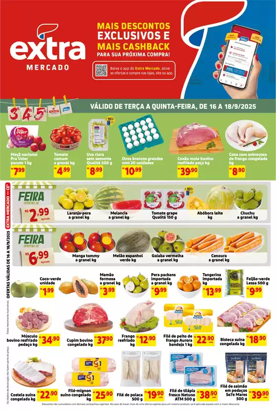 Catálogo Mercado Extra | Ofertas exclusivas para nossos clientes | 2025-09-16T00:00:00.000Z - 2025-09-18T00:00:00.000Z