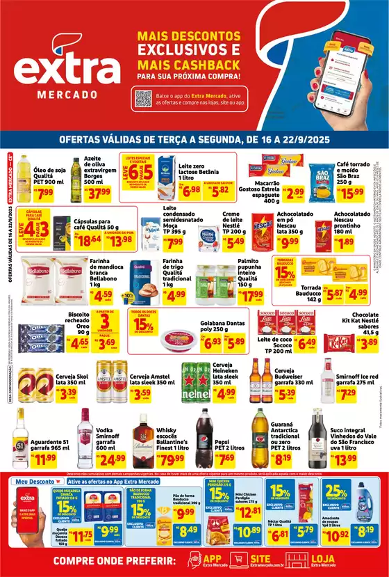Catálogo Mercado Extra | Ofertas exclusivas e pechinchas | 2025-09-16T00:00:00.000Z - 2025-09-22T00:00:00.000Z