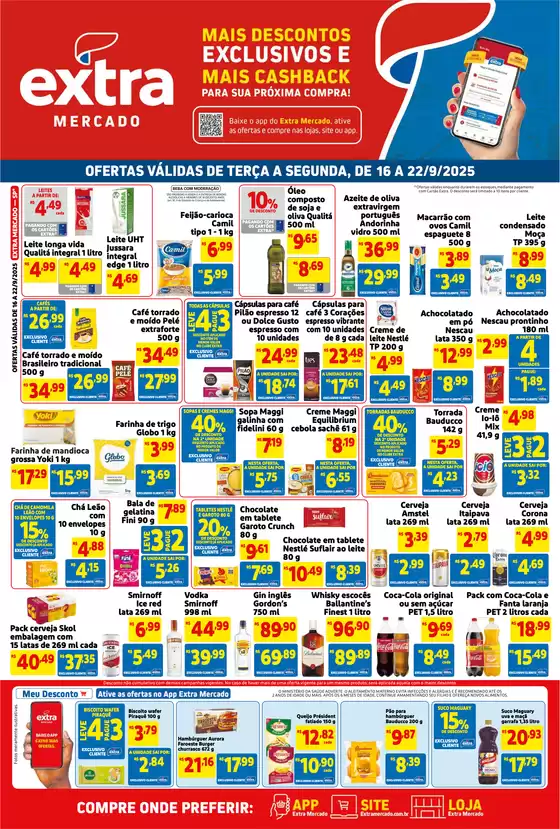 Catálogo Mercado Extra | Novas ofertas para descobrir | 2025-09-16T00:00:00.000Z - 2025-09-22T00:00:00.000Z