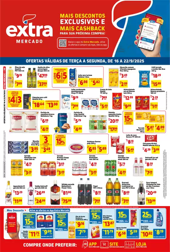 Catálogo Mercado Extra | Melhores ofertas e descontos | 2025-09-16T00:00:00.000Z - 2025-09-22T00:00:00.000Z