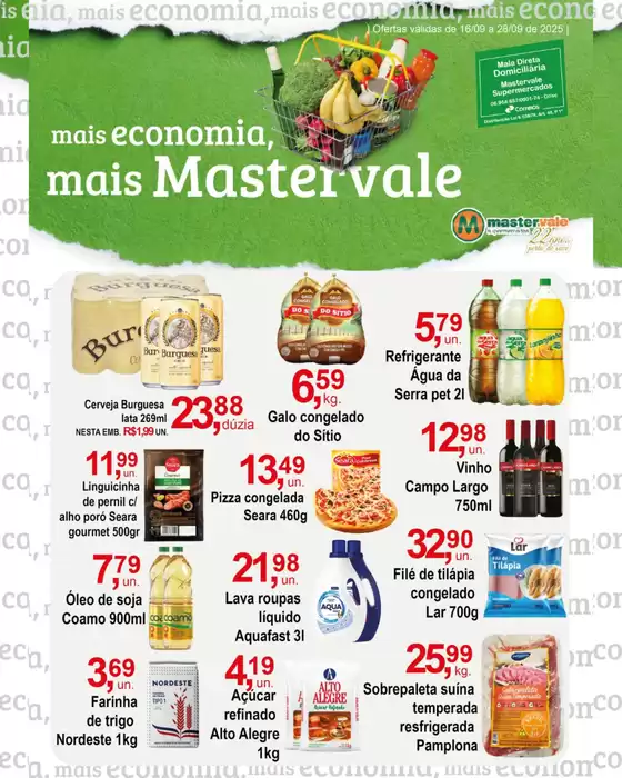 Catálogo Mastervale Supermercados em Vitória | Mais Economia Mais Rede Mastervale | 2025-09-17T00:00:00.000Z - 2025-09-28T00:00:00.000Z