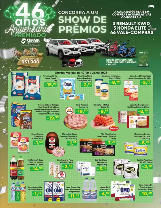 Catálogo Chama Supermercados em Lagoa Santa | Tabloide de Ofertas Supermercado Chama | 2025-09-17T00:00:00.000Z - 2025-09-23T00:00:00.000Z