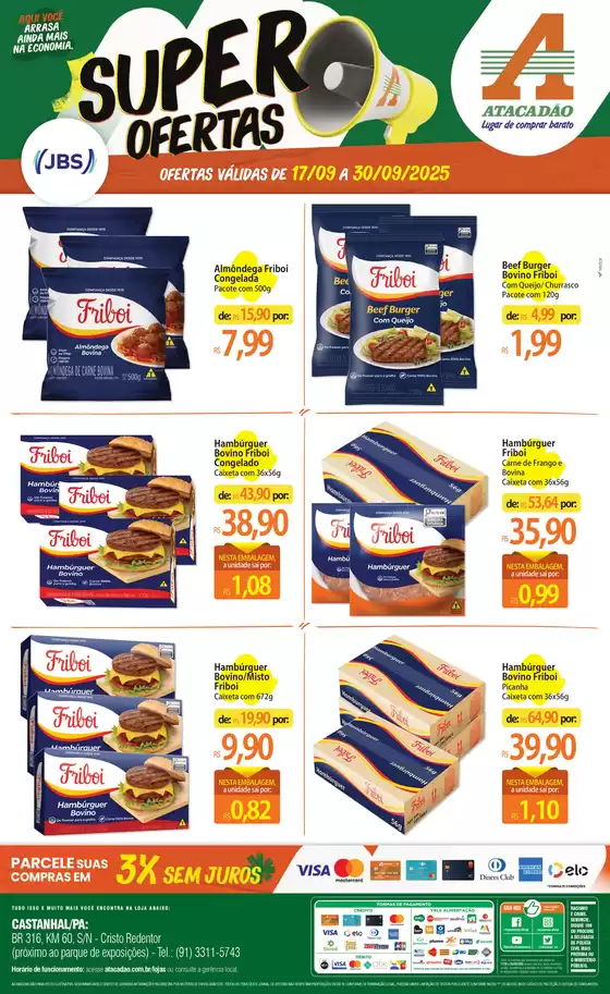 Grandes descontos em produtos selecionados