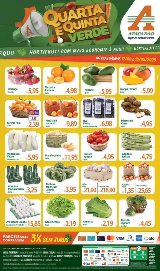 Pechinchas e ofertas atuais