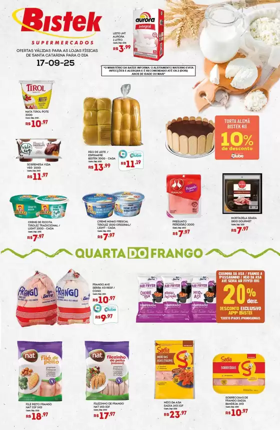 Catálogo Bistek Supermercados em Florianópolis | Ótima oferta para todos os clientes | 2025-09-17T00:00:00.000Z - 2025-09-17T00:00:00.000Z