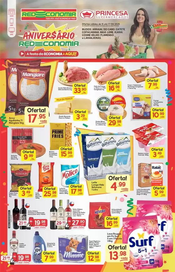 Catálogo Princesa Supermercados em Saquarema | Aniversário Redeconomia G2 15 a 17-09 | 2025-09-17T00:00:00.000Z - 2025-09-18T00:00:00.000Z