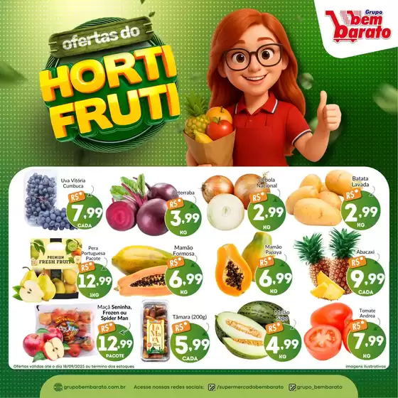 Catálogo Supermercado Bem Barato | Ótima oferta para caçadores de pechinchas | 2025-09-17T00:00:00.000Z - 2025-09-18T00:00:00.000Z
